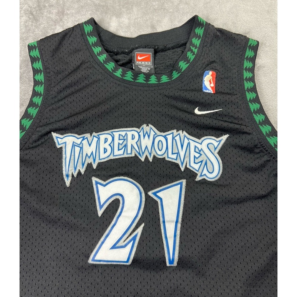 Kevin Garnett Nike Minnesota Timberwolves Jersey #21 YOUTH XL Vintage Throwback‎